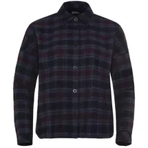 Jack Wolfskin Baja Flannel Shirt check dark navy XL
