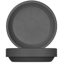 BigDean Blumentopf Untersetzer rund Ø 44 cm schwarz