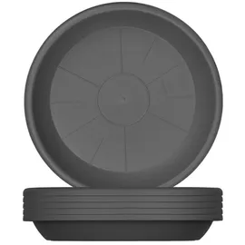 BigDean Blumentopf Untersetzer rund Ø 44 cm schwarz