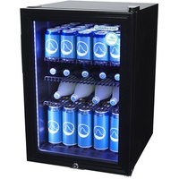 Gastro-Cool KW65 Getränkekühlschrank 62 Liter schwarz/schwarz, LED