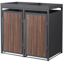 ML-Design Mülltonnenbox 132 x 80 x 124 cm beige
