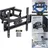 PERLESMITH TV Wandhalterung, Schwenkbare Neigbare TV Halterung für 26-70 Zoll Flach & Curved Fernseher oder Monitor bis zu 45kg VESA 400x4