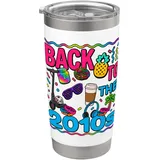 Zurück zu den 2010er Jahren, Vintage Twenty-Tens, Retro 2010 Doppelwandiger Edelstahl-Thermobecher