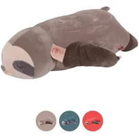 UNUS Faultier Kuscheltier Kissen, 75 cm, Grau, Seitenschläferkissen weich und flauschig, Stillkissen, Schwangerschaftskissen