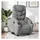 vidaXL Massagesessel Elektrisch 146 x 78 x 0 cm Hellgrau mit Aufstehhilfe