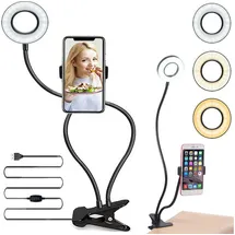 Retoo LED Ringlicht 4 Zoll schwarz