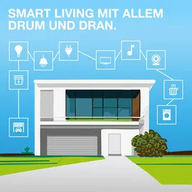LEDVANCE SMART ZigBee Outdoor Plug, kompakte Außensteckdose mit Energieverbrauchskontrolle, macht konventionelle Geräte smart, steuerbar über Alexa, Google Home und andere Zigbee Gateways, 1er-Pack