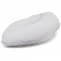 HOBEA-Germany Stillkissen Musselin Hellgrau 190x38 cm