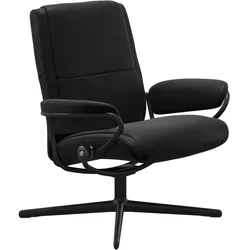 Stressless Sessel | Paris Cross Base Batick Schwarz Matt Schwarz Niedriger Rücken