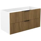 duschspa Waschtisch Unterschrank Waschtischunterschrank Waschbeckenunterschrank Badschrank, 50-120cm Hängeschrank, Matt / Hochglanz 99 cm x 52 cm x 46.3 cm