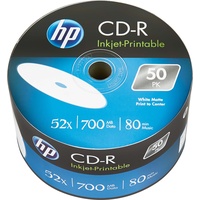 HP CD-R 80min/700MB, 52x, 50er Pack, printable CRE00070WIP