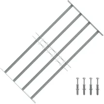 vidaXL Fenstergitter Verstellbar 700-1050 mm