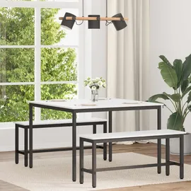 vidaXL Esstisch 110 x 75 x 110 cm weiß