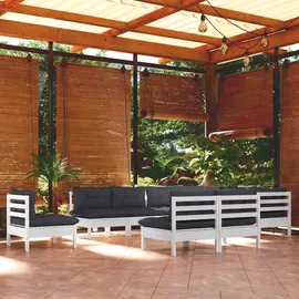 vidaXL Modell 27 Loungeset weiß