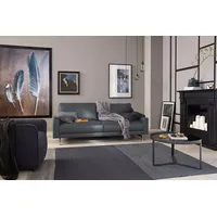 Creation BY ROLF BENZ 2-Sitzer CR.450, Designsofa, Loungesofa, bequem und elegant, Armlehne niedrig, Fuß chromfarben glänzend, Breite 164 cm schwarz