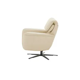 Hukla Relaxsessel Yuna Leder 78 x 88 x 82 cm Creme