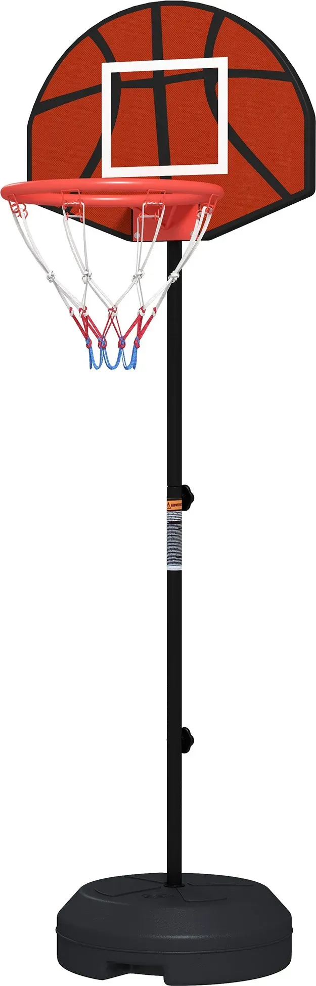 SPORTNOW Basketballkorb höhenverstellbar 129-179cm mit Ständer, inkl. Magnet-Dartscheibe für drinnen und draußen   Aosom.de
