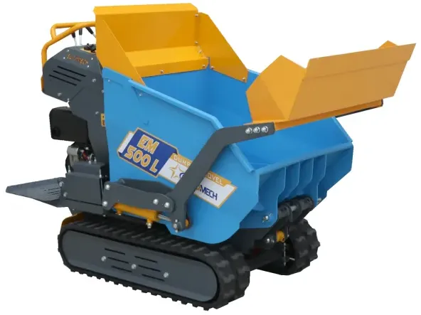 Raupentransporter EuroMech EM500L-Dump & Shovel - 500 kg Dumper Mulde mit hydraulischem Kippsystem und Schaufel