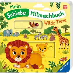 Ravensburger Mein Schiebe-Mitmachbuch: Wilde Tiere