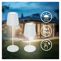B.K.Licht - 2,5W, 200lm, kabellos LED Tischlampe IP44 mit