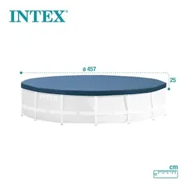 Intex Abdeckplane Frame Pool 457 cm blau