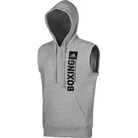 Adidas Hoodie ADIDAS PERFORMANCE "Community Vertical Hoody SL BOXING" Sweatshirts Gr. S, grau Herren