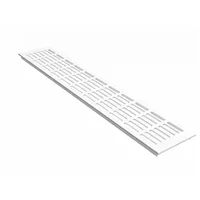 MS Beschläge Lüftungsgitter 100 x 1000 mm Weiß