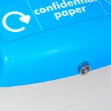 Leafield Mini Confidential Paper Environbin, 55 Liter, Grau, Blau