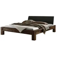 Hasena San Felipe Massivholzbett Vintage Brown Kopfteile gepolstert