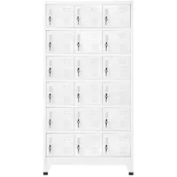 VidaXL Schließfachschrank mit 18 Fächern Metall 90x40x180 cm