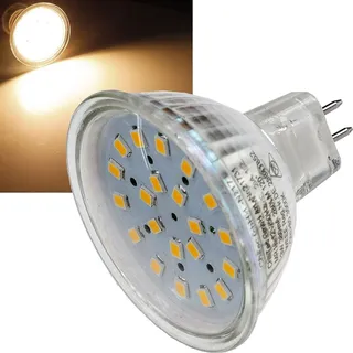 ChiliTec LED Strahler MR16 'H40 SMD', 120°, 12V/3W, 280lm, 3000K, Warmweiß