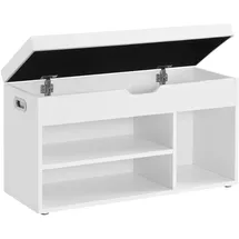 VASAGLE Schuhbank 30 x 44 x 80 cm weiß