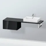 Duravit Unterschrank L-Cube 72x54,7cm, sw hgl, für Konsole, 1 Auszug