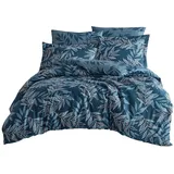 Traumschlaf Irene Floral Blau 240 x 220 cm + 2 x 80 x 80 cm