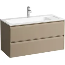 Laufen MEDA Waschtischunterbau, 2 Schubladen, cappucino