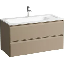 Laufen MEDA Waschtischunterbau, 2 Schubladen, cappucino