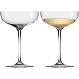 Eisch Champagnerglas "JEUNESSE" Trinkgefäße Gr. Ø 10,8 cm x 15,1 cm, 280 ml, 2 tlg., farblos (transparent) Kristallgläser Sektschale, mundgeblasen, 2tlg., 280 ml