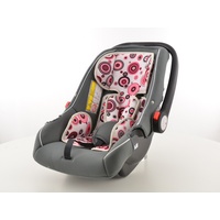 Kinderautositz Babyschale Autositz schwarz/weiß/pink Gruppe 0+, 0-13 kg