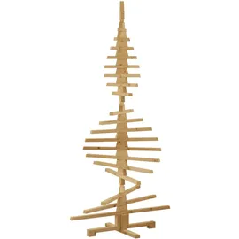 vidaXL Holz Weihnachtsbaum mit Ständer Braun 180 cm Massivholz Kiefer
