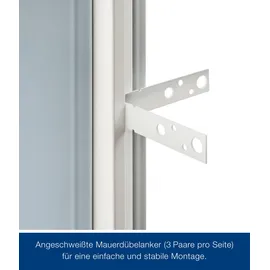 Hörmann ZK-Element links 87,5 x 187,5 cm verzinkt