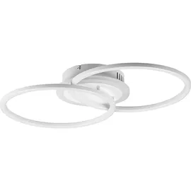 rl live your light Reality Leuchten LED Deckenleuchte Venida R62783431, Metall Weiß matt, inkl. 25 Watt LED, Switch Dimmer
