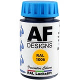 Alex Flittner Designs Lackstift RAL 1006 MAISGELB seidenmatt 50ml Holz Metall Möbel Bad Retuschierlack Reparaturlack