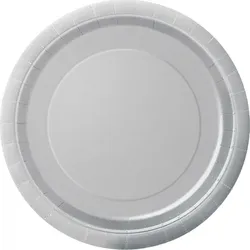 8 kleine runde Teller silber