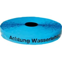 KELMAPLAST Ortungsband m. 2 Edelstahldrähten Achtung Wasserleitung blau Breite 40mm