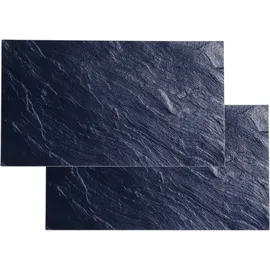 Excellent Houseware Herdabdeckplatte 52 x 30 cm marineblau