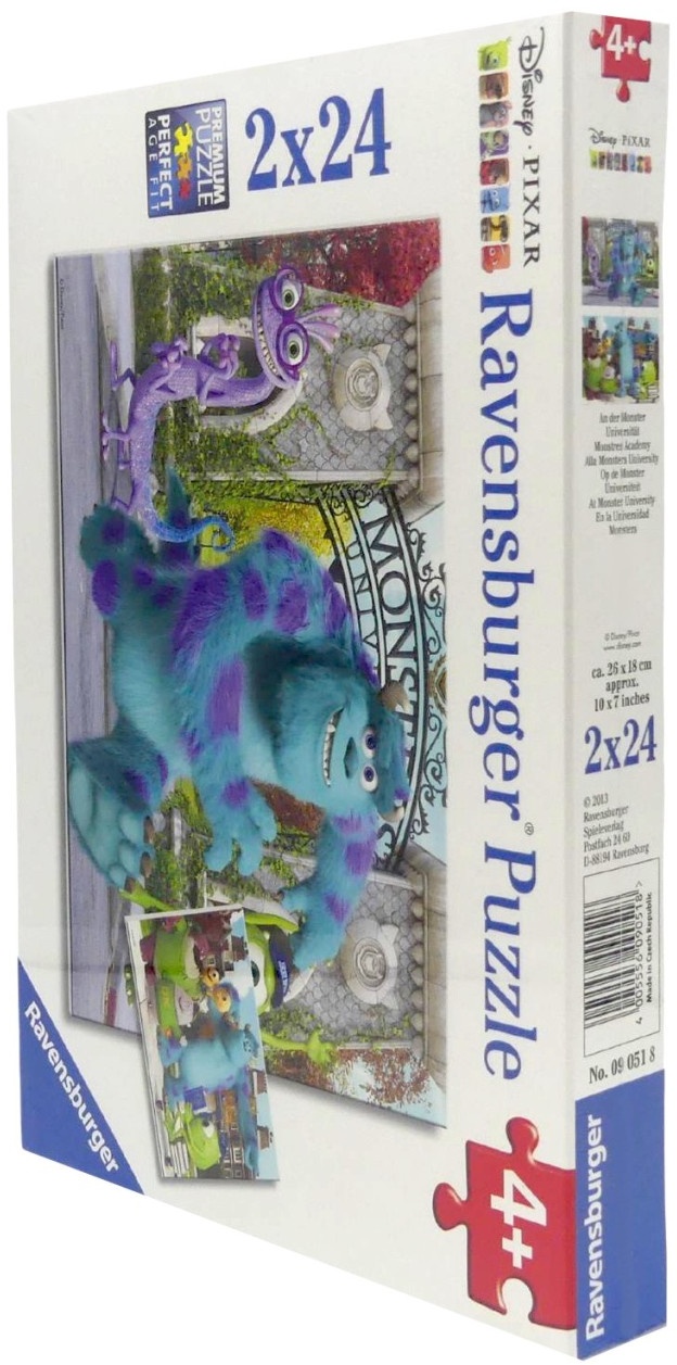 Ravensburger Puzzle Monster AG Universität 090518 Disney Pixar Kinder 2 x 24 ...