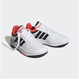 Adidas Hoops Shoes Schuhe, Cloud White/core Black/Bright red, 34 EU