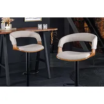 Riess-Ambiente Barhocker Manhattan 60 x 60 x 100 cm Beige