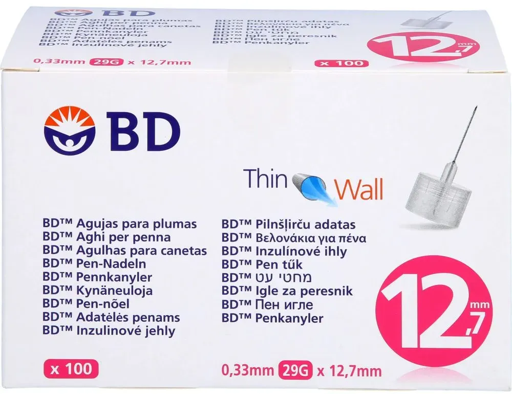 BD THIN Wall Pen-Nadeln 0,33 29 Gx12,7 mm 100 St