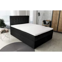 Best For Home Boxspringbett 160 x 200 cm Schwarz